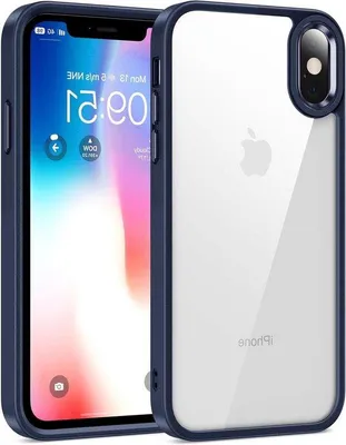 Zdjęcie produktu dla Przezroczyste etui na iPhone'a X i iPhone'a XS – odporne na zarysowania i wstrząsy – ochrona przed upadkami o standardzie wojskowym
