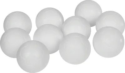 Produktbild von Kickerbälle, Tischfußball, Kickertischbälle, 10er Set, weiß, hart