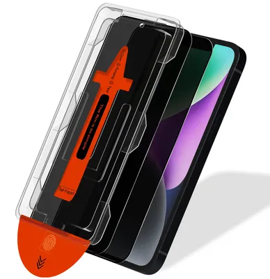 Produktbild von 2-Pack iPhone 14 Displayschutzfolie Privacy - Gehärtetes Glas | [Automatische Installation] - Blasenfrei