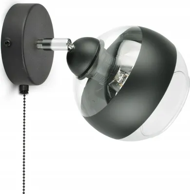 Produktbild von LUXOLAR - Wandlampe mit Schalter Schwarz E27 60 W - Wandleuchte Innen Schwenkbar für Wohnzimmer, Küchen - Wandbeleuchtung