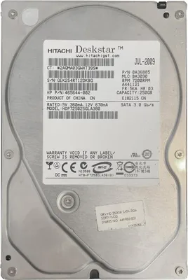 Immagine prodotto di Hitachi Hdd Hard Disk 250gb 3,5" Computer Fisso Desktop Server Nas Dvr Pc