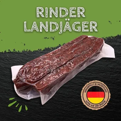 Produktbild von Rinder Landjäger 4 Paar 200g knackige Rohwurst Rauchwurst Minisalami Proviant