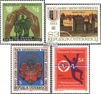 Produktbild von Briefmarken Österreich 1983 Mi 1735,1736,1737,1738 (kompl.Ausg.) postfrisch Sondermarken