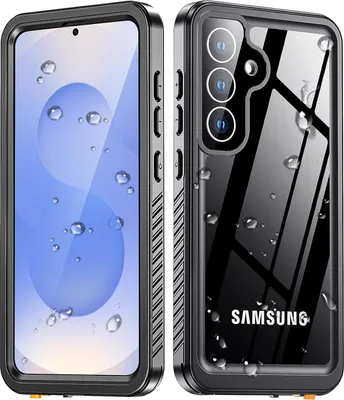 Immagine prodotto di Custodia protettiva per Samsung Galaxy S25+, impermeabile IP68, protezione dello schermo integrata, custodia integrale Nero