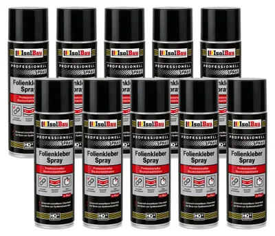 Produktbild von Isolbau Folienkleber-Spray 10 x 500 ml Baukontaktkleber Dampfsperrfolie Klebstoff Bau