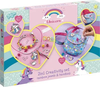 Zdjęcie produktu dla Totum Unicorn 2 In 1, Zestaw do robienia biżuterii dla dzieci, 4 lat(a), Wielobarwny