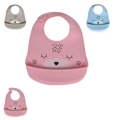 Produktbild von Cangaroo Babylatz Oscar Silikon, Tasche für Essensreste, Verschluss einstellbar