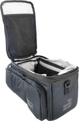 Produktbild von Contec Fahrrad Gepäckträgertasche - Via.Back RT Racktime - Schwarz mit Schultergurt, 32 Liter inklusive Snap-It Adapter, E-Bike