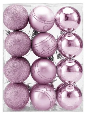 Produktbild von CASARIA® Weihnachtskugeln 24tlg Ø 6cm Kunststoff matt glänzend Christbaumkugeln Christbaumschmuck Anhänger Weihnachtsbaumkugeln Weihnachtsdeko rosa