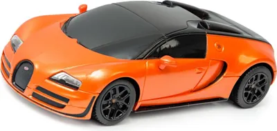 Zdjęcie produktu dla Bugatti Grand Sport R/C skala 1:24 Rastar 47000 samochód sterowany pomarańczowy