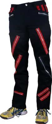 Produktbild von Nix Gut - Red Zip, Hose Schwarz im Straight-Fit-Style