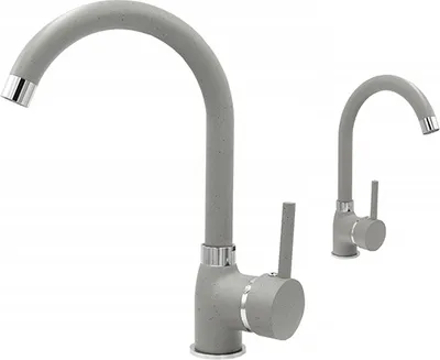 Immagine prodotto di Granitan | BETA - Miscelatore da cucina - Orientabile a 360° - Grigio - Ottone - Carica in Vetroceramica