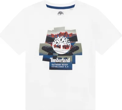Immagine prodotto di Timberland - Maglietta a maniche corte bianca 100% cotone 14 ANNI