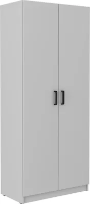 Produktbild von Masseno Drehtürenschrank MALTESA 80 cm Kleiderschrank Schlafzimmer Schrank 2-türig Grau