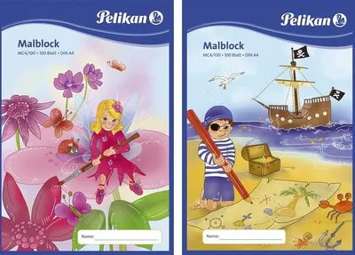 Obrázok produktu pre 5x Pelikan 137679 Farebný blok MC 4/100 DIN A4 70 g/m2 100 listov