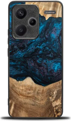 Productafbeelding van Beschermhoes van hout voor de Xiaomi Redmi Note 13 Pro+ 5G, Bewood Unique Planets Neptunus