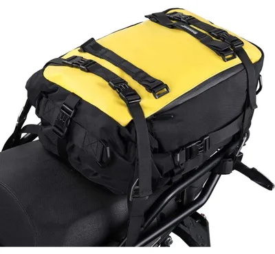 Productafbeelding van Motortas, zadel tas, achtertas, bagagetas, 20 liter, geel - 20 liter