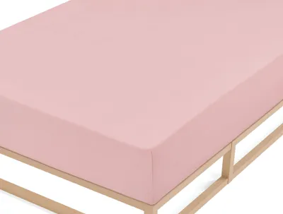 Produktbild von biberna Feinbiber-Spannbetttuch 0002744 color: altrosa, size: 1x 60x120 cm - 70x140 cm