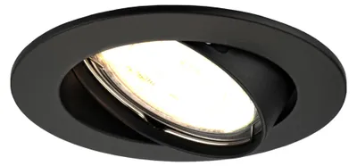 Image de Ledvion spot encastrable LED rond noir 3W dimmable blanc chaud