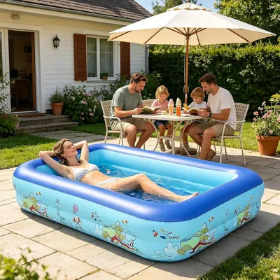 Produktbild von Großer Rechteckiger Aufblasbarer Pool für Erwachsene