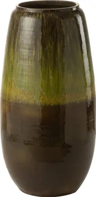 Produktbild von J-Line Vase Olive Keramik Grün Small