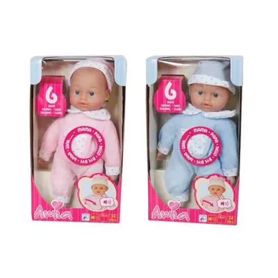 Immagine prodotto di Amia Puppe mit Mütze, sprechend, 28 cm, 2-fach sortiert 50303985