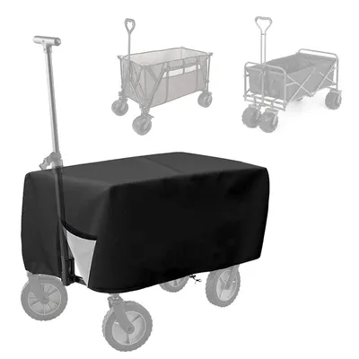 Produktbild von Bollerwagen Abdeckung 420D wasserabweisend UV-beständig, Schutzhaube für Faltwagen mit Kordelzug, Camping Wagen Cover 97×56×51 cm