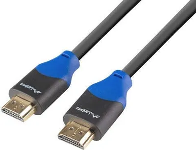 Produktbild von Lanberg CA-HDMI-15CU-0030-BK, 3 m, HDMI Typ A (Standard), HDMI Typ A (Standard), 18 Gbit/s, Audio Return Channel (ARC), Schwarz
