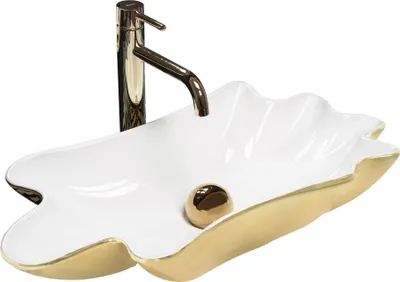 Produktbild von Rea Aufsatzwaschbecken Infinity White Gold