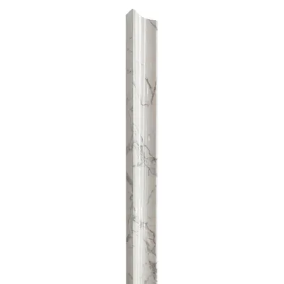 Zdjęcie produktu dla Panel Ścienny Końcowy LINEO WHITE MARBLE 0,08 m2