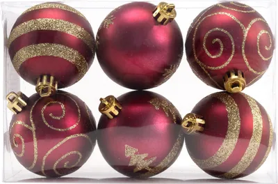 Produktbild von TrendLine Weihnachtskugeln bruchfest, langlebig Ø 6 cm magnolienrosa 6 Stück
