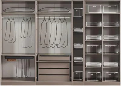 Immagine prodotto di Armadio moderno Camera da letto Armadio grigio Armadi