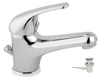 Zdjęcie produktu dla Bateria umywalkowa z wylewką Titania Iris chrom