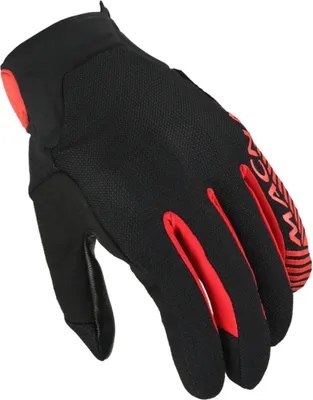 Obrázok produktu pre Macna Obtain Kožené rukavice na motorku, čierna/červená, M