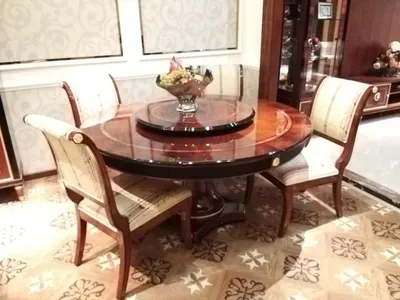 Produktbild von Runder Esszimmer Rund Tisch Holz Tische Runde Klassische Barock Rokoko Möbel Neu