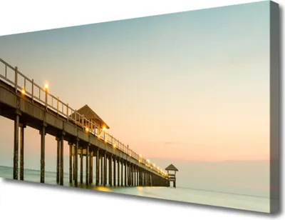 Produktbild von Tulup Leinwand-Bilder 100x50 Wandbild Canvas Kunstdruck Brücke Architektur