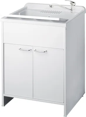 Obrázek produktu pro ADGO® Umyvadlo, skříňka na prádlo a dřez 60x60cm Vodovodní baterie