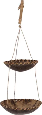 Produktbild von Kleines Kokosnuss Utensilo Hängend - Design 11, Braun, Holz, 38*13*13 cm, Schalen