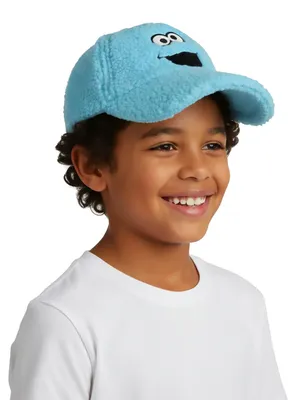 Produktbild von Sesamstraße Kappe für Jungen & Mädchen - Krümelmonster Plüsch Kinder Cap Basecap Baseballkappe verstellbar Blau