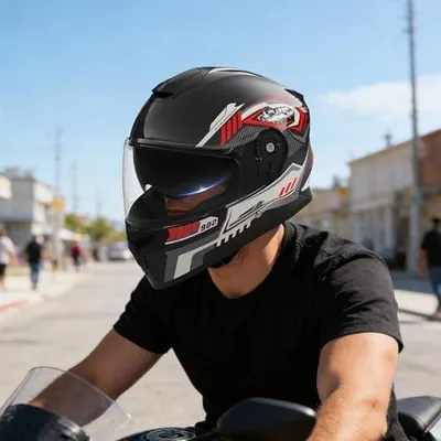 Productafbeelding van Volledige motorhelm – Motocrossvizier met afneembare winterkap