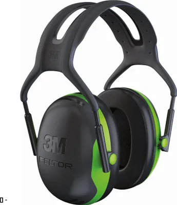 Produktbild von 3M Gehörschutz XI Kapseln schwarz / grün EN352-1 SNR 27db - X1A
