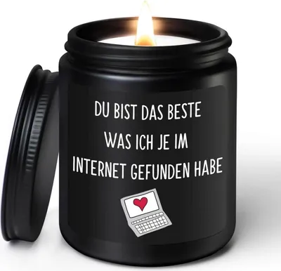 Produktbild von Sandelholz Duftkerze 200g - Liebes Geschenke Männer Frauen - Valentinstag Geburtstagsgeschenk