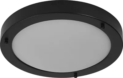 Obrázek produktu pro OSRAM BATHROOM CLASSIC ROUND koupelnové stropní svítidlo 280 mm, černé, patice E27, lze osadit inteligentní žárovkou, vysoce kvalitní zpracování, válcový tvar, krytí IP44