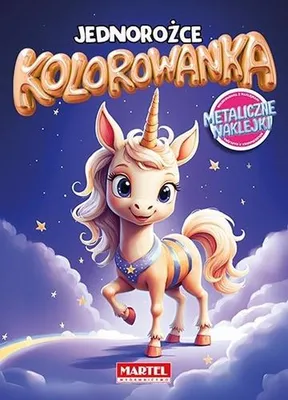 Immagine prodotto di Libro da colorare. Unicorni con adesivi metallizzati - Maciej Ratajczyk
