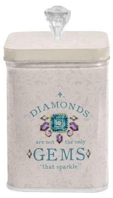 Produktbild von Blechdose, Aufbewahrungsbox, Diamantdekor