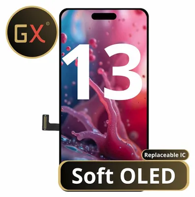 Produktbild von Kompatible GX Soft OLED Display Touchscreen Bildschirm Schwarz für Apple iPhone 13 A2633, A2482, & Werkzeug