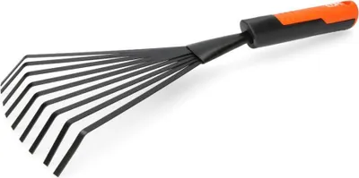 Obrázek produktu pro Zahradní ruční hrábě 38 cm šedé/oranžové barvy edm