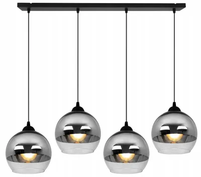 Obrázek produktu pro Elegantní závěsné svítidlo v chromovém provedení se skleněným stínidlem – moderní LED závěsné svítidlo