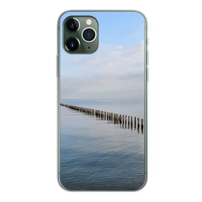 Produktbild von MuchoWow® Handyhülle Schutzhülle Hülle für iPhone 11 Pro Nordsee - Wolken - Wasser Silikon Softcase Handy Hülle - Handy
