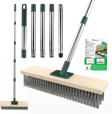 Immagine prodotto di Spazzola a setole rigide con manico lungo 152,4 cm e testina di 11,8 cm